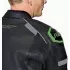 Blouson RST S1 D3O Cuir Noir Vert Fluo