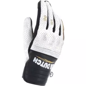 Gants Helstons X Von Dutch Born Air Noir Blanc Or