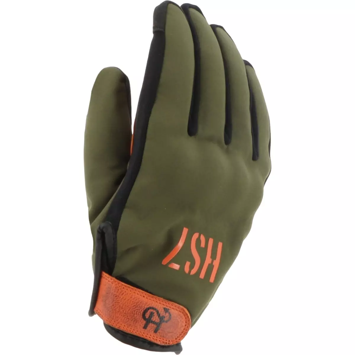 Gants Helstons Bolt Kaki Orange Noir