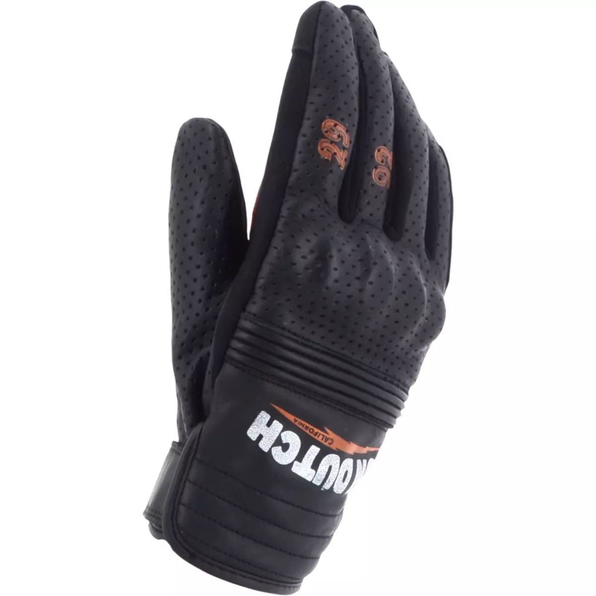 Gants Helstons X Von Dutch Born Air Noir Orange