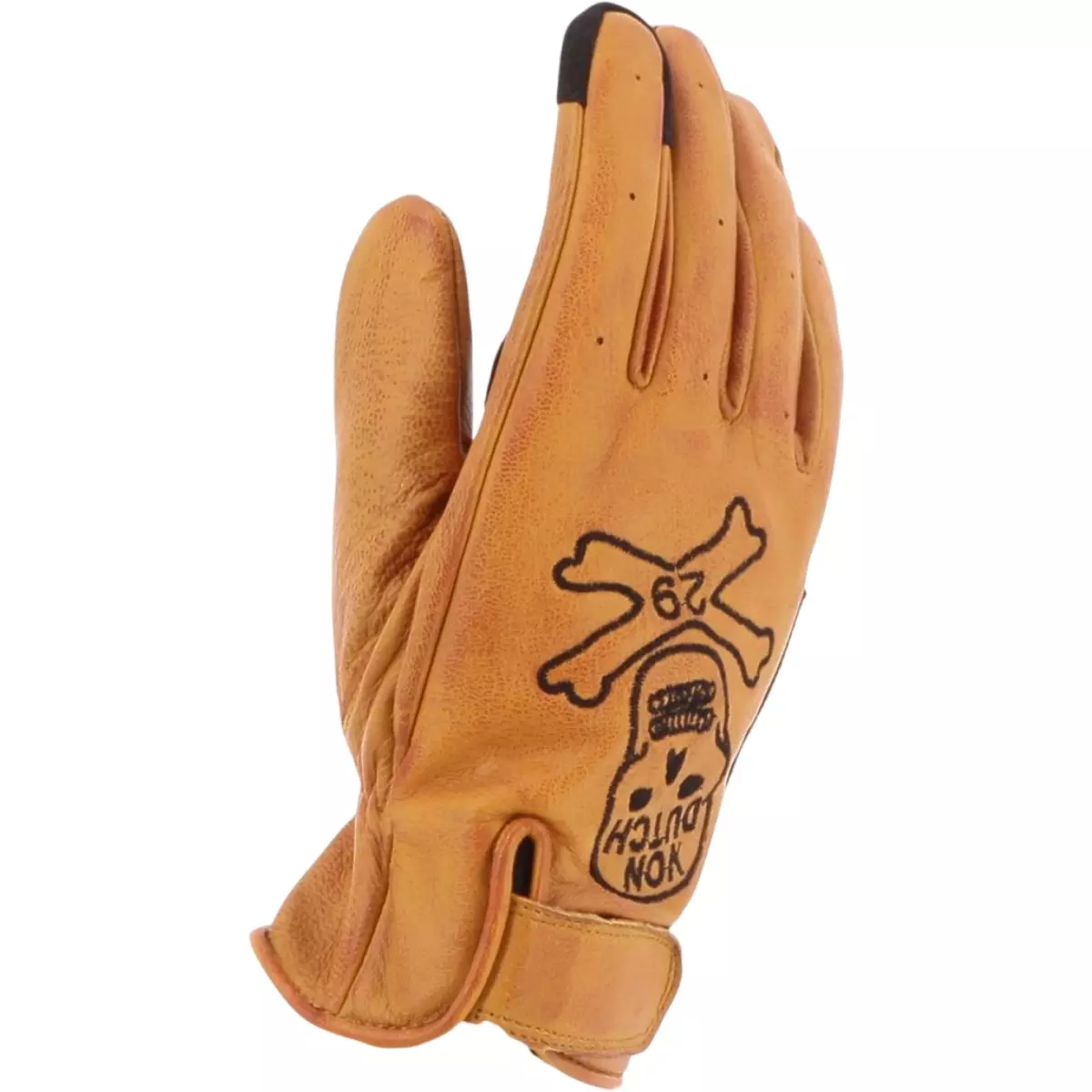 Gants Helstons X Von Dutch Bones Or Noir