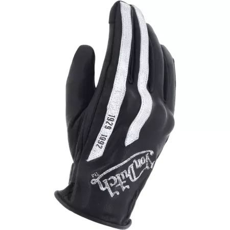 Gants Helstons X Von Dutch Hawk Noir Blanc - Gants Moto HELSTONS