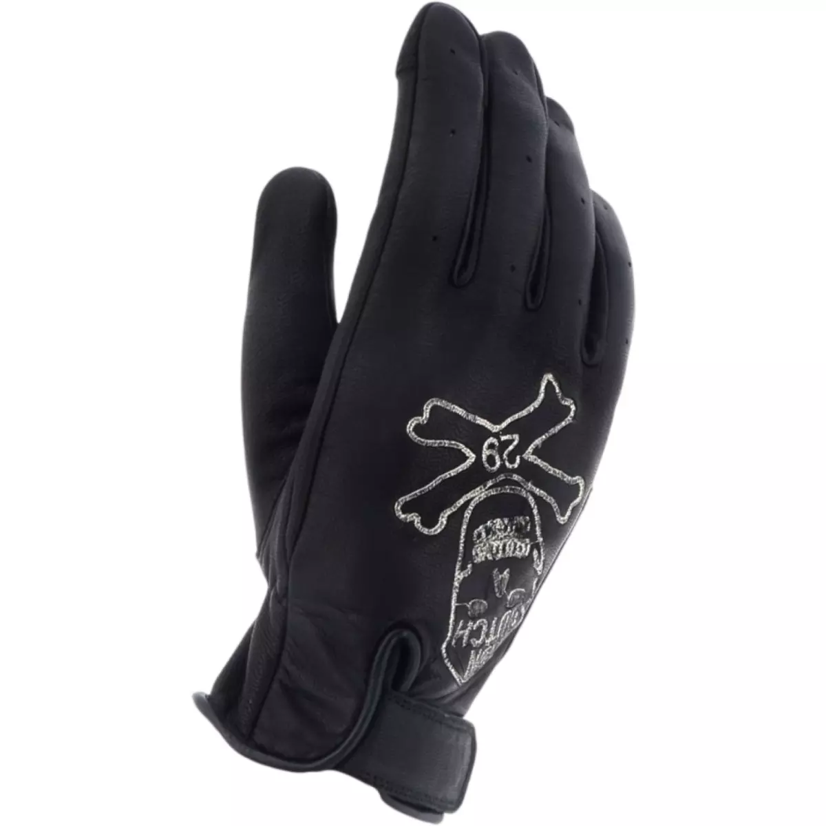 Gants Helstons X Von Dutch Bones Noir