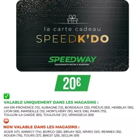 Carte Cadeau Magasin 20€ SpeedK'Do