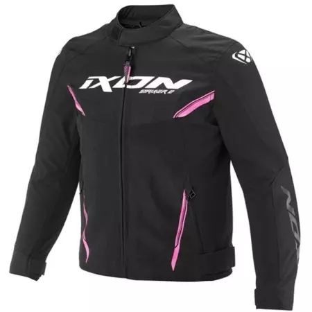 Blouson Enfant Ixon Striker 2 Noir Rose Vif - Blouson Moto IXON