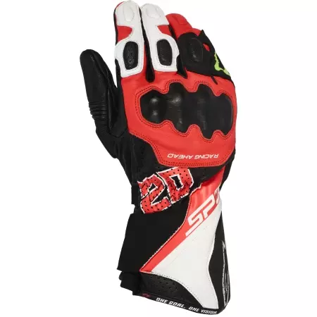 Gants Alpinestars FQ20 SP-3 Monster Noir Rouge Fluo Blanc - Gants Moto ALPINESTARS