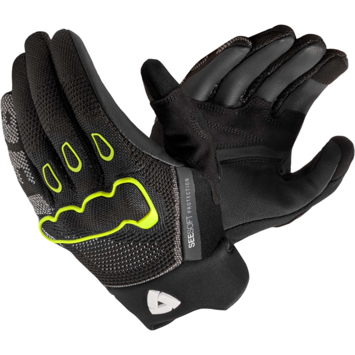 Gants REV'IT Hyperspeed 3 Noir Jaune Néon