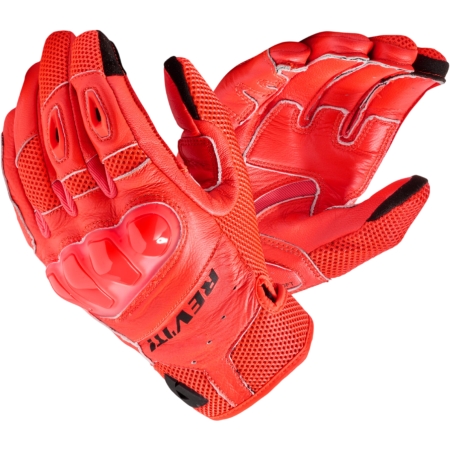 Gants REV'IT Ritmo Rouge Néon Noir - Gants Moto REV'IT