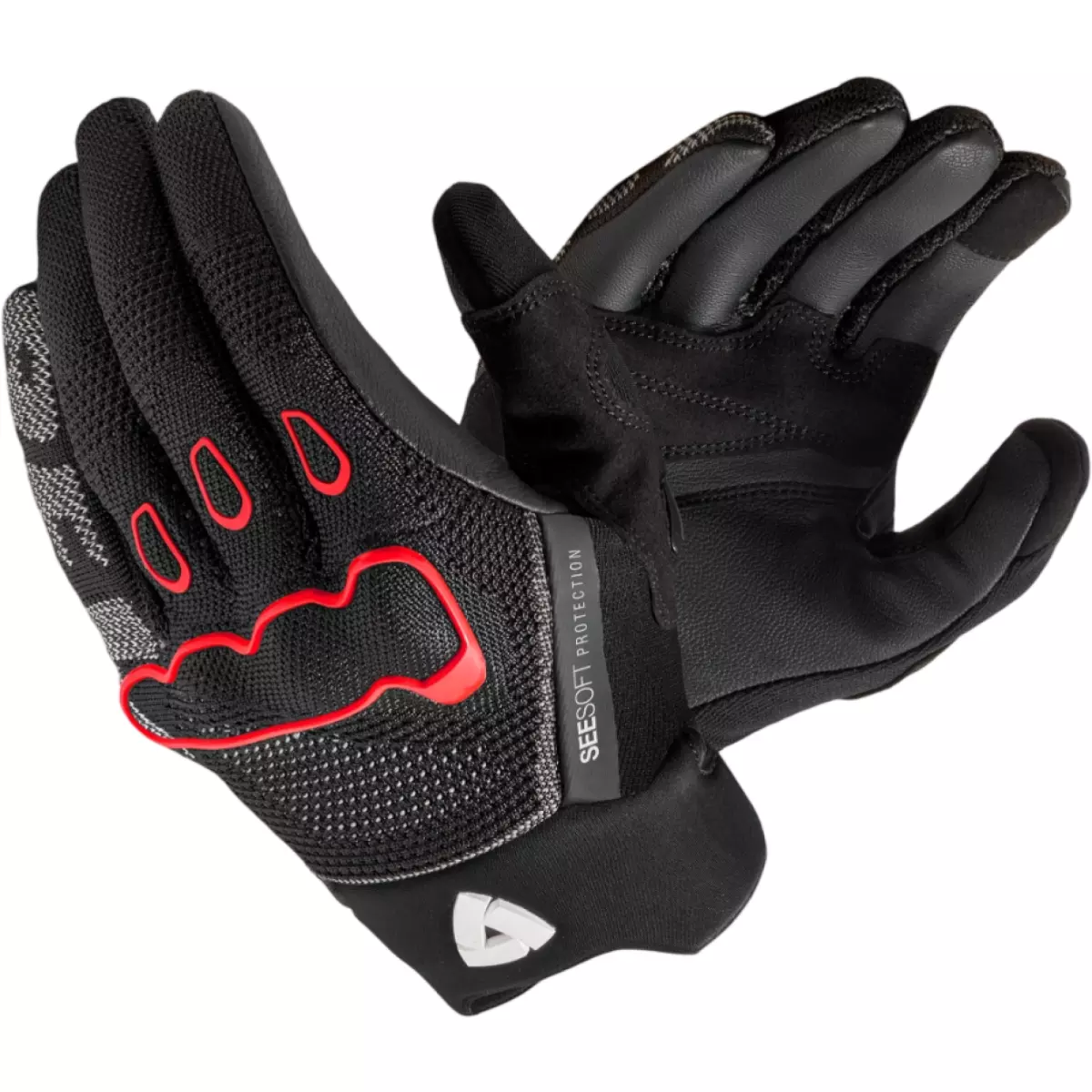 Gants REV'IT Hyperspeed 3 Noir Rouge Néon