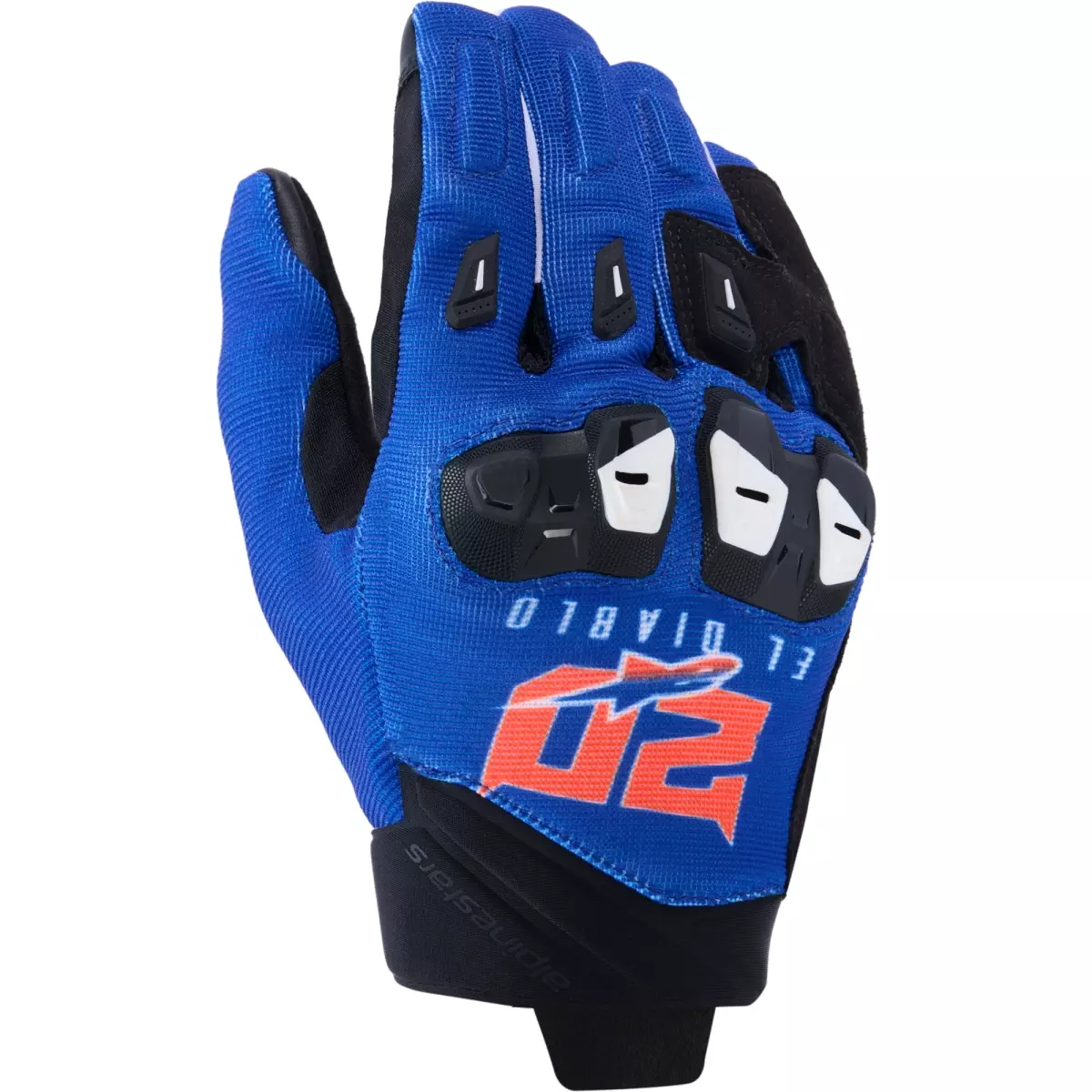 Gants Alpinestars FQ20 SP X 1 Bleu Noir Rouge Fluo