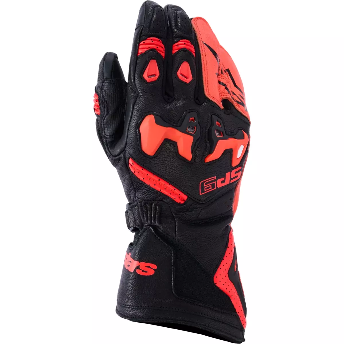 Gants Alpinestars SP-9 Noir Rouge Fluo