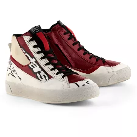 Baskets Femme Alpinestars Stella Stated Flair Blanc Rio Rouge - Bottes et Chaussures Femme ALPINESTARS
