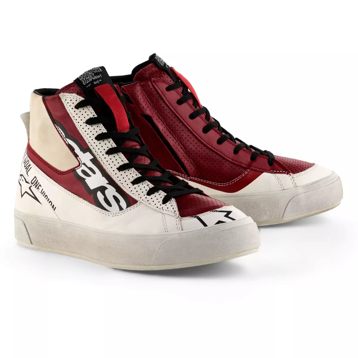 Baskets Femme Alpinestars Stella Stated Flair Blanc Rio Rouge
