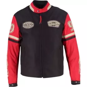 Blouson Helstons X Von Dutch California Bleu Rouge Beige