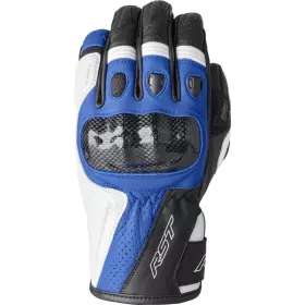 Gants RST Stunt III Noir Blanc Bleu