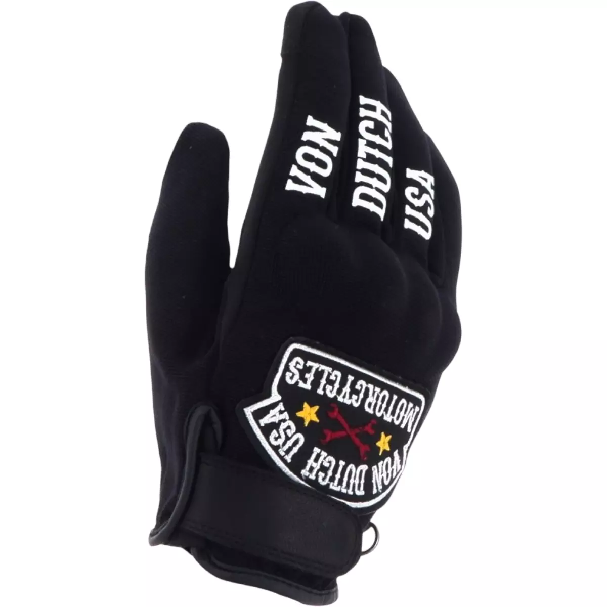 Gants Helstons X Von Dutch Key Noir Blanc