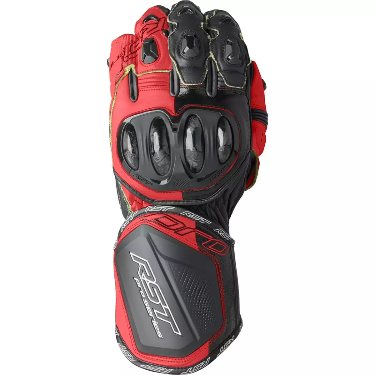Gants RST Pro Series GP D3O Noir Rouge Fluo
