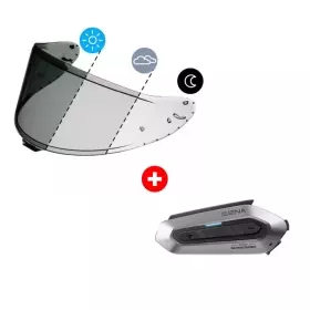 Pack Intercom Shoei Sena SRL-EXT NXR2 + Visière Shoei NXR2 Photochromique
