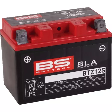 Batterie BS Battery BTZ12S 12V 11.6Ah - Prête À L'emploi - Électricité BS BATTERY