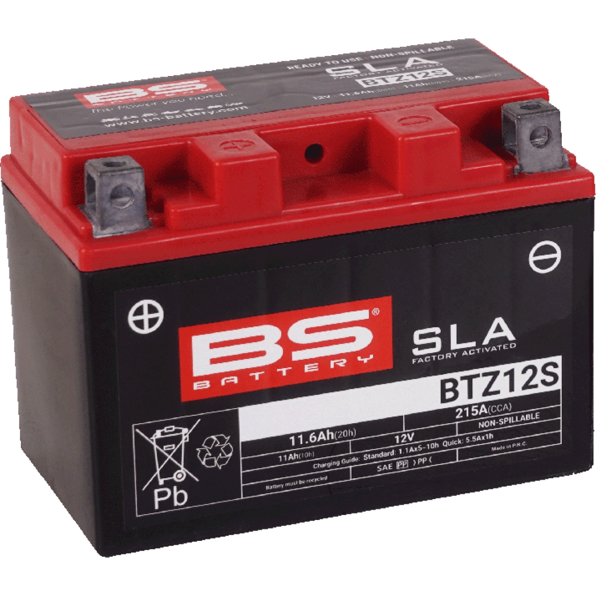 Batterie BS Battery BTZ12S 12V 11.6Ah - Prête À L'emploi