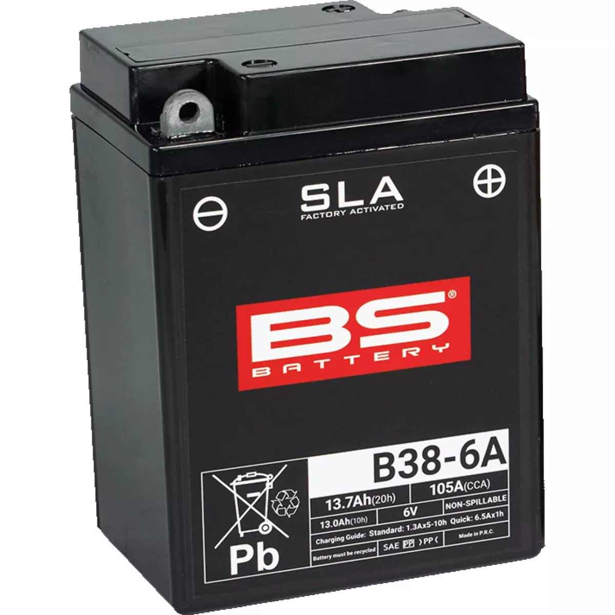 Batterie Bs Battery B38-6A 6V 13.7Ah - Prête À L'emploi