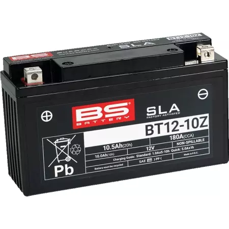 Batterie Bs Battery BT12-10Z 12V 10.5Ah - Prête À L'emploi - Électricité BS BATTERY