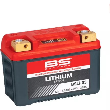 Batterie Bs Battery Lithium BSLI-05 12V 4Ah - Prête À L'emploi - Électricité BS BATTERY