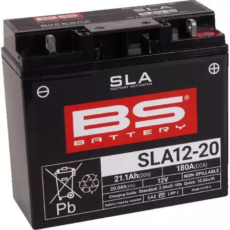 Batterie Bs Battery SLA12-20 12V 21.1Ah - Prête À L'emploi - Électricité BS BATTERY