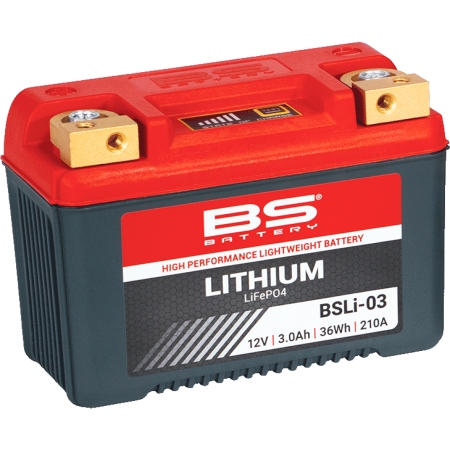 Batterie Bs Battery Lithium BSLI-03 12V 3Ah - Prête À L'emploi - Électricité BS BATTERY