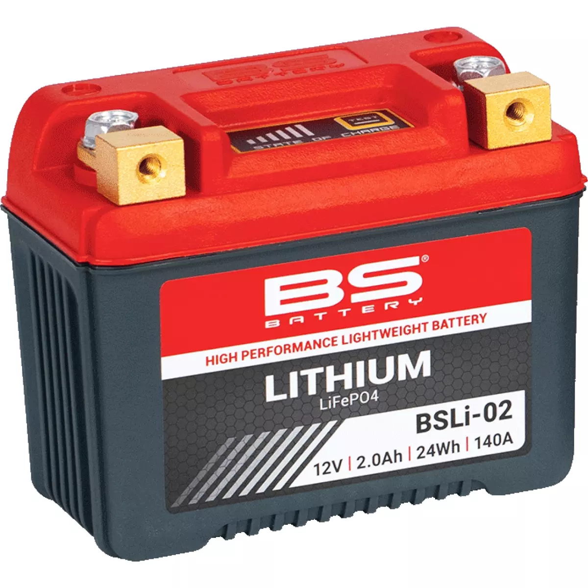 Batterie BS Battery Lithium BSLI-02 12V 2Ah - Prête À L'emploi