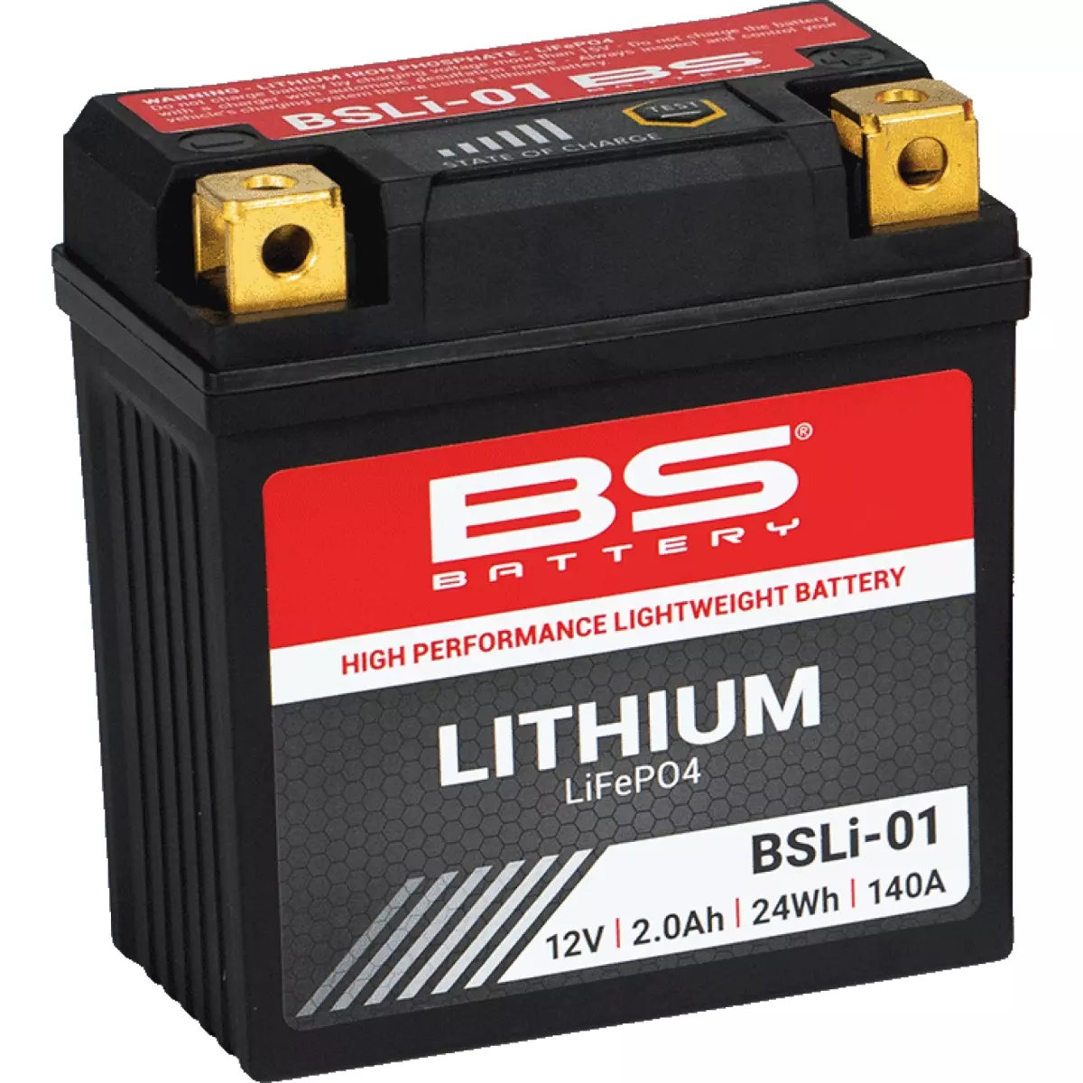 Batterie BS Battery Lithium BSLI-01 12V 2Ah - Prête À L'emploi