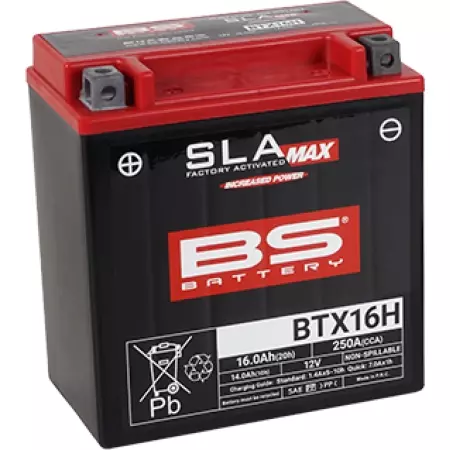 Batterie Bs Battery BTX16H 12V 16Ah - Prête À L'emploi - Électricité BS BATTERY