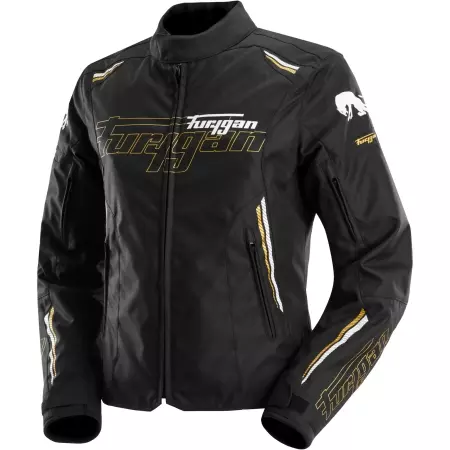 Blouson Femme Furygan Agata Noir Blanc Or - Blousons et Vestes Moto Femme FURYGAN