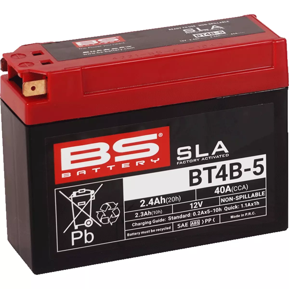 Batterie BS Battery BT4B-5 12V 2.4Ah - Prête À L'emploi