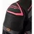 Blouson Femme RST S1 D3O Cuir Noir Rose Fluo