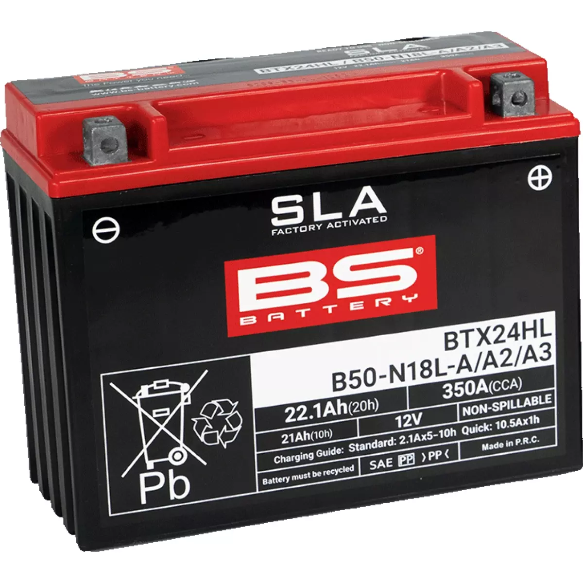 Batterie BS BATTERY BTX24HL 12V 22.1Ah - Prête À L'emploi