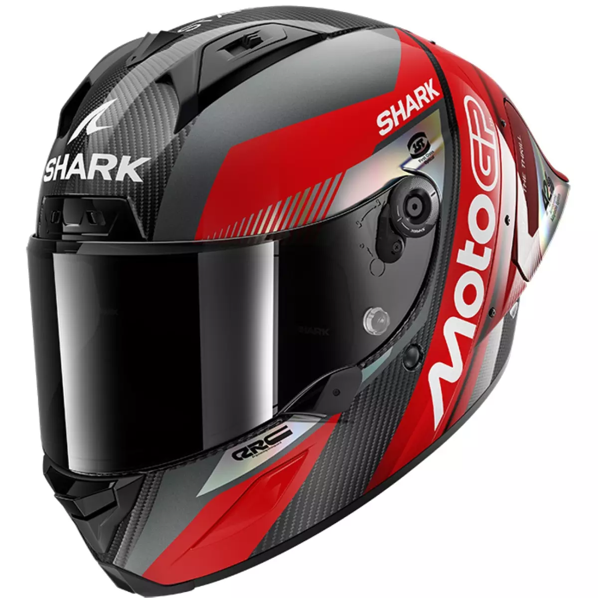 Casque Shark Aeron-GP Fim Racing  2 MotoGP Noir Rouge Chrome