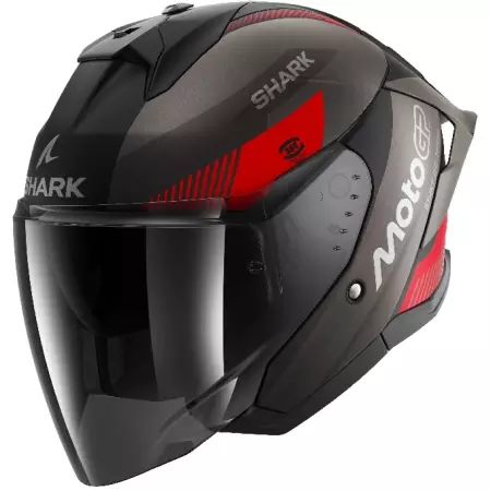 Casque Shark Skwal Jet Cup MotoGP Noir Gris Rouge - Casque Jet SHARK