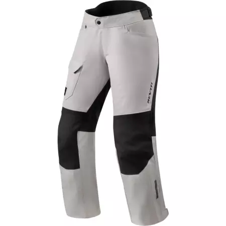 Pantalon REV'IT Convergent H2O Long Argent Noir - Pantalon moto REV'IT