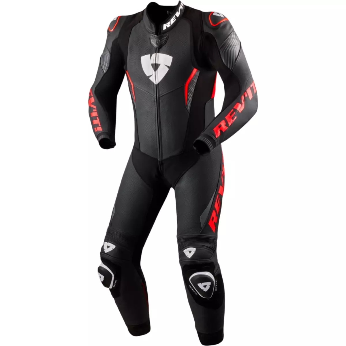 Combinaison REV'IT Argon 3 Noir Rouge Néon