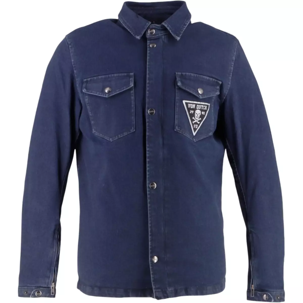 Surchemise Helstons X Von Dutch Stray Cat Bleu Dirty