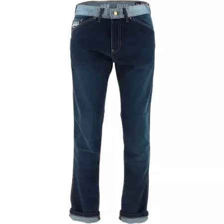 Jean Helstons X Von Dutch Eden Bleu - Pantalon moto HELSTONS