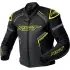 Blouson RST S1 D3O Cuir Noir Jaune Fluo