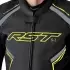 Blouson RST S1 D3O Cuir Noir Jaune Fluo