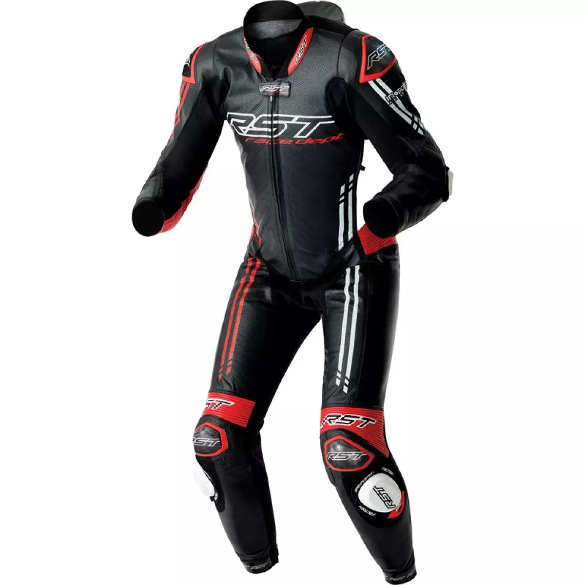 Combinaison RST Race Dept V4.2 D3O Airbag Noir Rouge Blanc