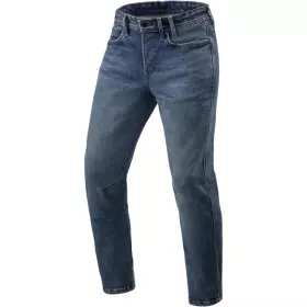 Jean REV'IT Detroit 3 Tapered L32 Bleu Foncé Délavé