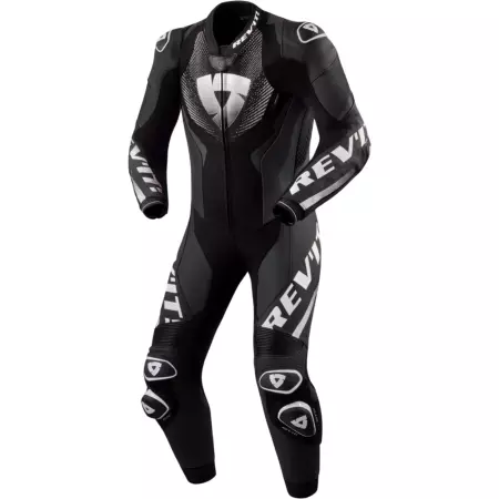 Combinaison REV'IT Hyperspeed 3 Noir Blanc - Combinaison Cuir REV'IT