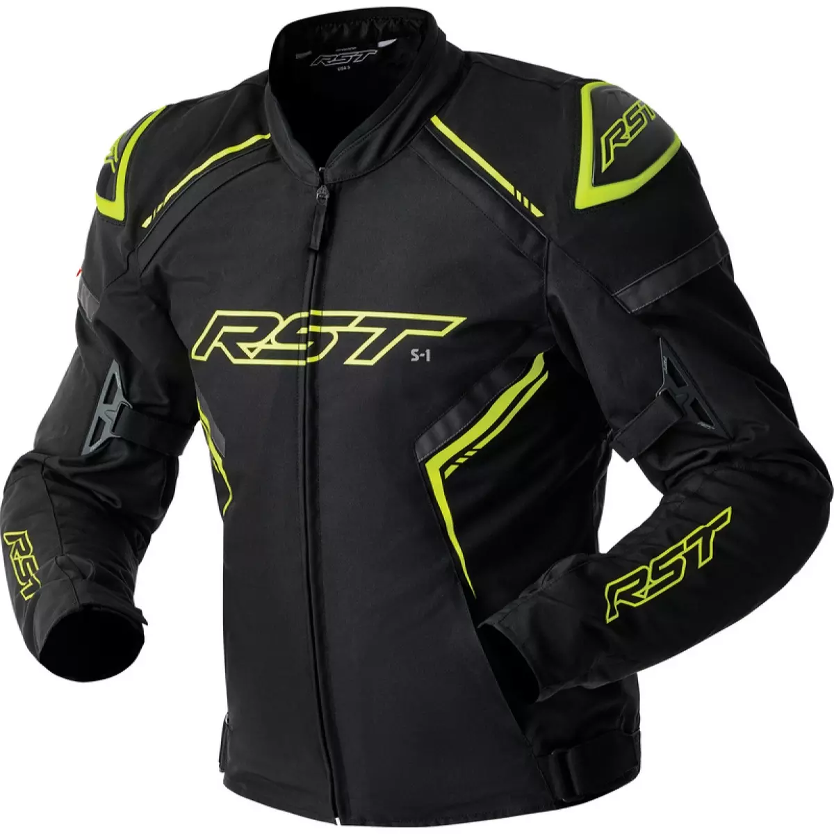 Blouson RST S1 D3O Noir Jaune Fluo