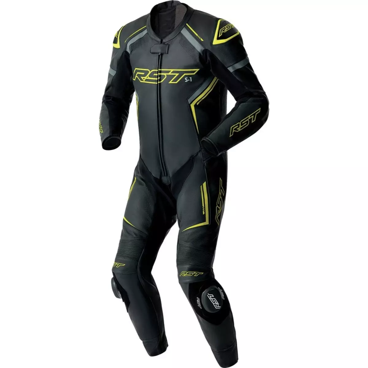 Combinaison RST S1 D3O Noir Jaune Fluo