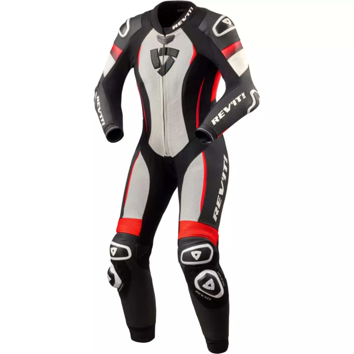 Combinaison Femme REV'IT Xena 4 Blanc Rouge Néon.